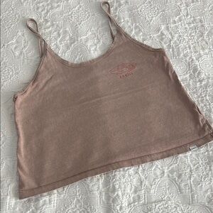 O'Neill Pink Sleeveless Fitted Crop Camisole